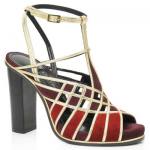 Sandalias con correas doradas de Lanvin