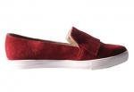 Zapatos FRINGE SLIP-ON VINO de Frida Peralta
