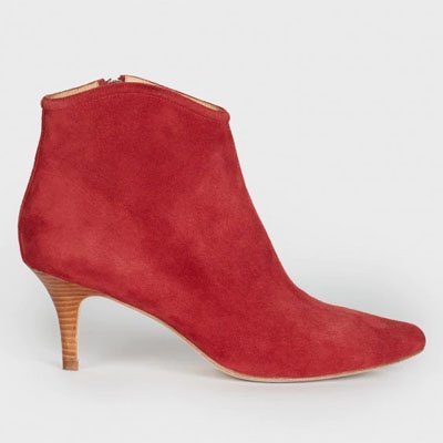 Bota de gamuza con pequeño tacón de Joie