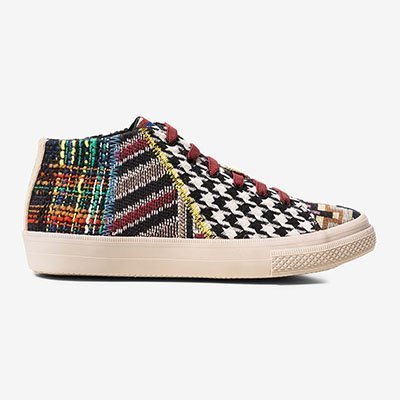 Zapatilla caña alta jaquard de Desigual