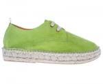 Blucher piel pistacho de Abarca - colección 2017