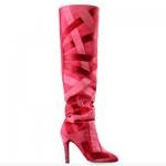 Botas PATCHWORK rojas de Chanel