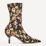Botines de flores de Zara