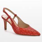Slingback rojos Cocodrilo de Fratelli Rossetti