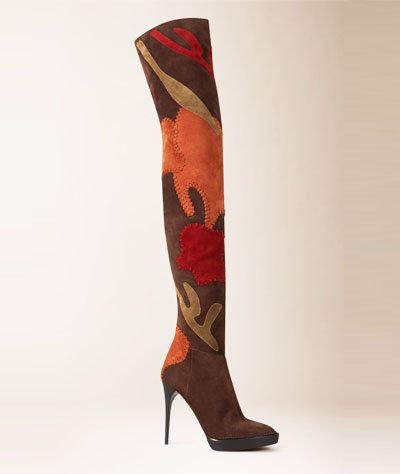 Botas de ante hasta la rodilla de Burberry