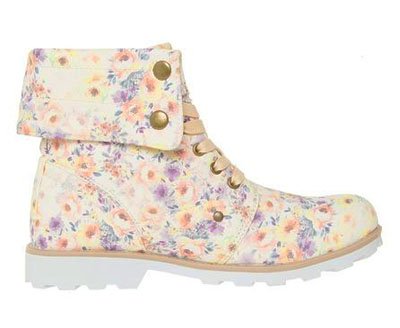 Botín CATTS con flores de Funway