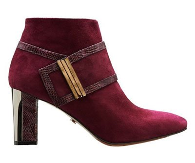 Botín alto burdeos Violet de Sacha London