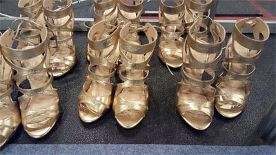 Sandalias de Paco Herrero en el desfile de Esther Noriega