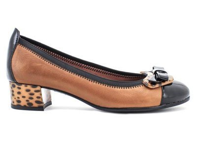 Zapatos Salón con taco print de Hispanitas