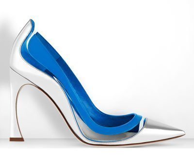 Zapatos bicolor con transparencias de Dior