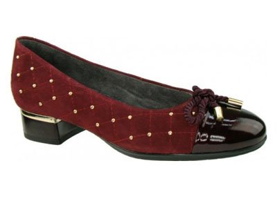 Zapato con adornos dorados de Pitillos