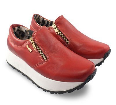 Zapatos rojos con plataforma de Marcel Burgos