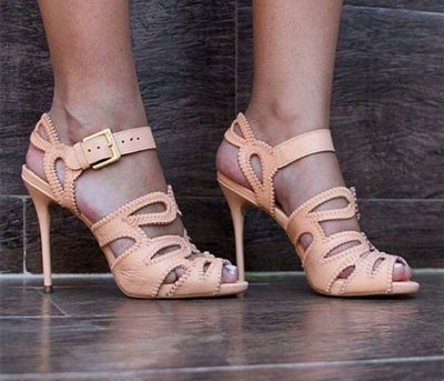 Sandalias con taco fino de Jorge Bischoff