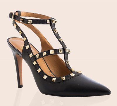 Zapatos con remaches dorados de Vélez