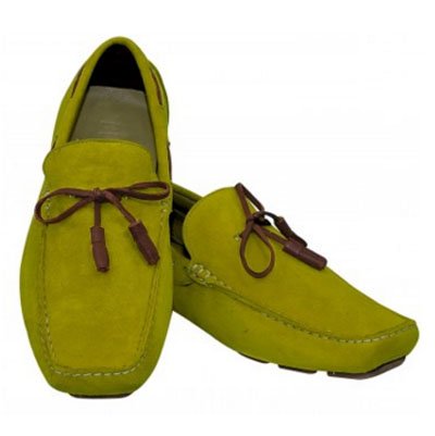 Zapato Casual de Gamuza Amarillo Lima de Bassil